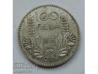 100 leva silver Bulgaria 1934 - silver coin #62