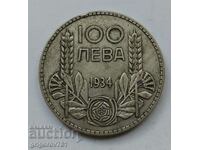 100 лева сребро България 1934 -  сребърна монета #73