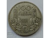 100 leva argint Bulgaria 1937 - monedă de argint #81
