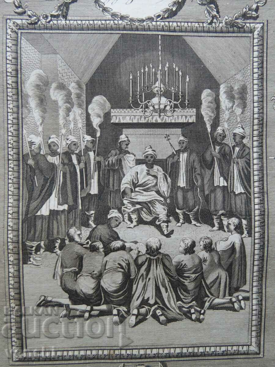 1780 - GRAVURĂ - MAURICE - REGELE CONGOLUI - ORIGINAL cu preț € 34.99 | 68.43 BGN 1780 - GRAVURĂ - MAURICE - REGELE CONGOLUI - ORIGINAL cu preț € 34.99 | 68.43 BGN