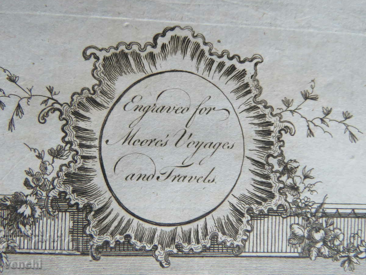 1780 - GRAVURĂ - MAURICE - DIFERITE AMBARCAȚIUNI DIN MALABAR - ORIGINAL - 5