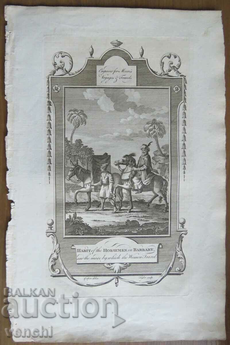 1780 - GRAVURĂ - MAURICE - ORIGINAL 1780 - GRAVURĂ - MAURICE - ORIGINAL