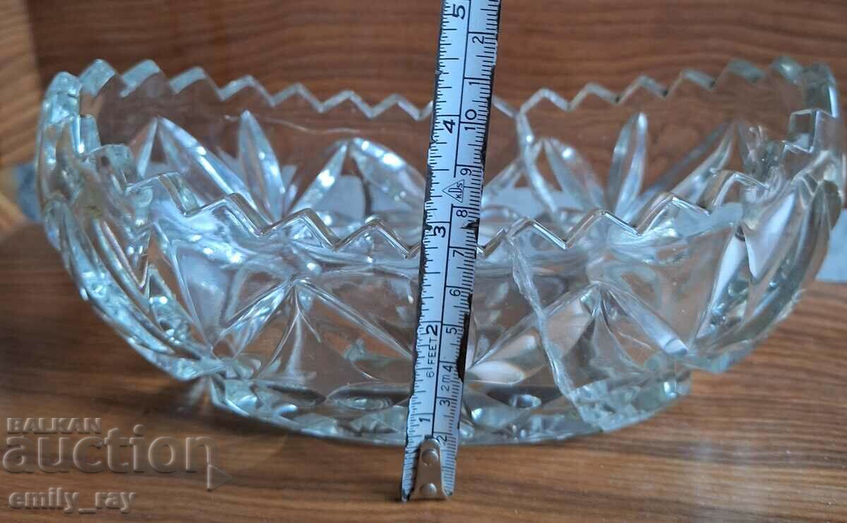 Old crystal fruit bowl - 5