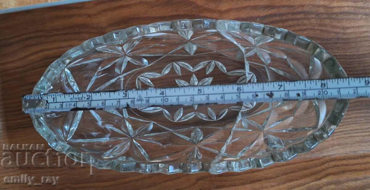 Old crystal fruit bowl - 6