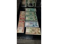 Lot of seven old rare Banknotes from Turkey!
