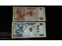 Banknotes,, SPECIMEN,, DR. CONGO, UNC !
