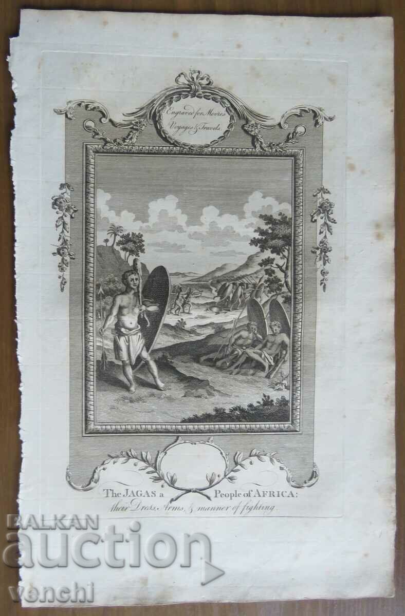 1780 - GRAVURĂ - MAURICE - CONGO - ORIGINAL