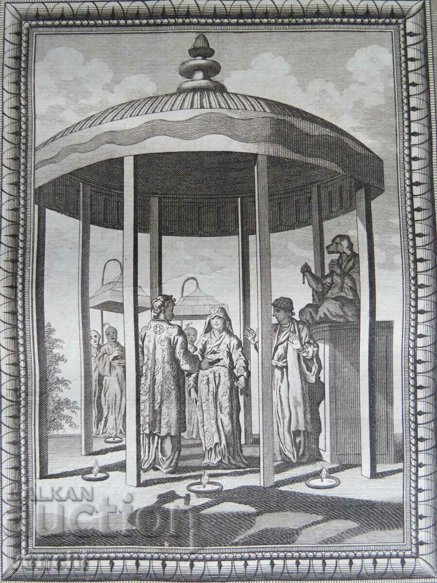 1780 - GRAVURĂ - MAURICE - JAPONEZI - ORIGINAL cu preț € 24.99 | 48.88 BGN