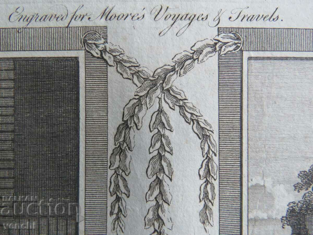 Livrarea 1780 - GRAVURĂ - MAURICE - FEMEI AFRICA DE NORD - ORIGINAL
