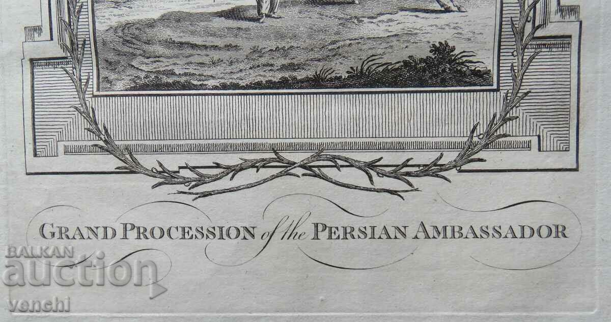 Livrarea 1780 - GRAVURĂ - MAURICE - PERSIA - ORIGINAL Livrarea 1780 - GRAVURĂ - MAURICE - PERSIA - ORIGINAL
