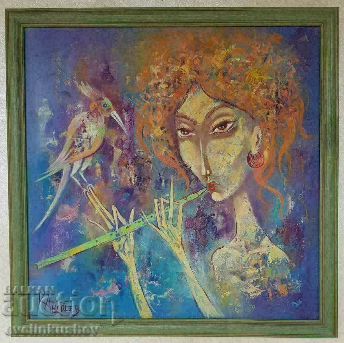 Oil painting "Duet" Kiril Andreev with price 795.00 BGN | € 406.48 Oil painting "Duet" Kiril Andreev with price 795.00 BGN | € 406.48