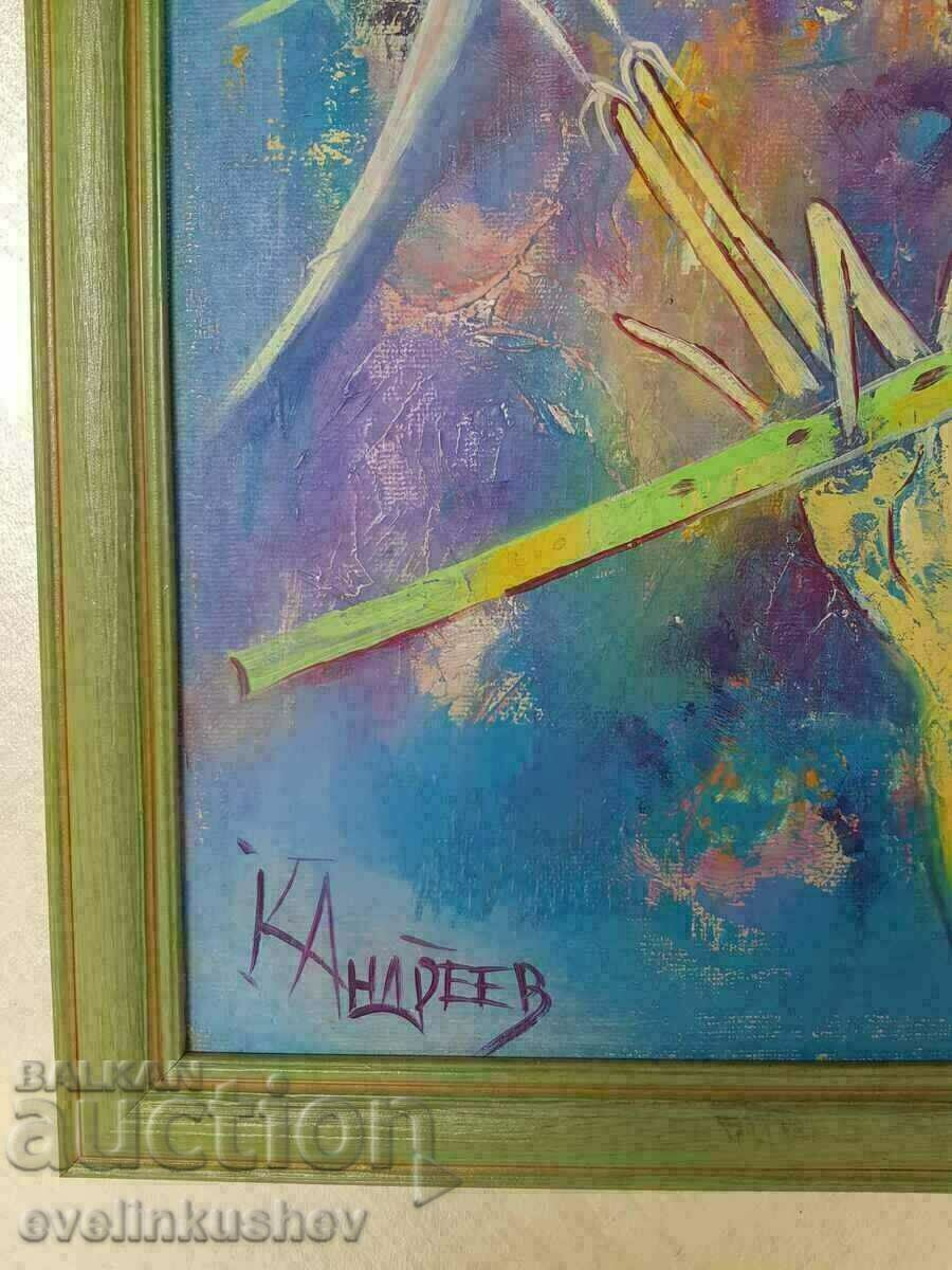 Auction Oil painting "Duet" Kiril Andreev Auction Oil painting "Duet" Kiril Andreev