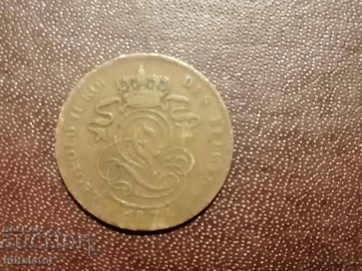1874 2 centimes Belgium