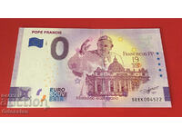 PAPA FRANIS - bancnota de 0 euro
