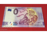 GP SAN MARINO У DELLA RIVIERA DI RIMINI - банкнота от 0 евро