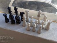 Marble chess pieces