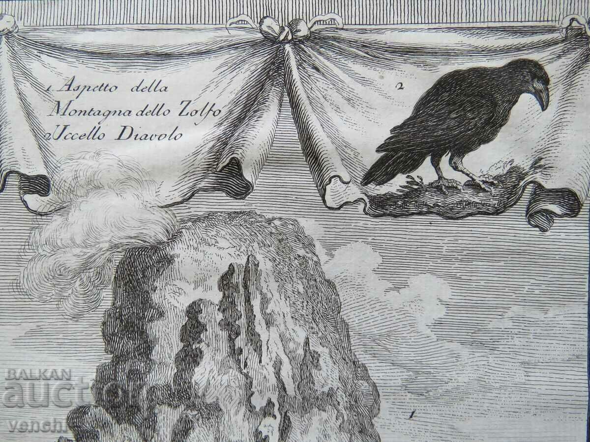 Licitație 1763 - GRAVURĂ - MUNTELE SULFULUI - ORIGINAL