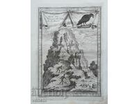 1763 - ENGRAVING - SULFUR MOUNTAIN - ORIGINAL