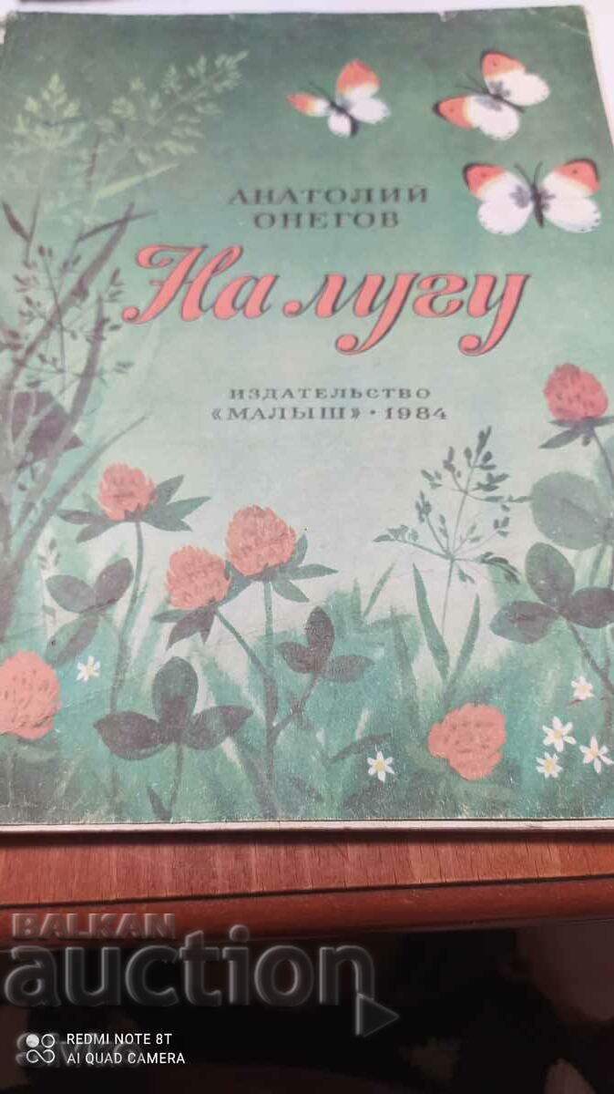 Pe pajiște, Anatoly Onegov, ilustrații, limba rusă