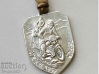 1957. Old key chain Motor moped