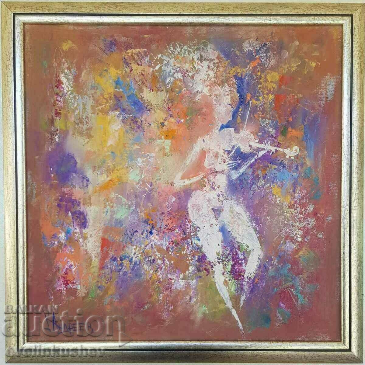 Oil painting "The language of music" Kiril Andreev with price 795.00 BGN | € 406.48 Oil painting "The language of music" Kiril Andreev with price 795.00 BGN | € 406.48
