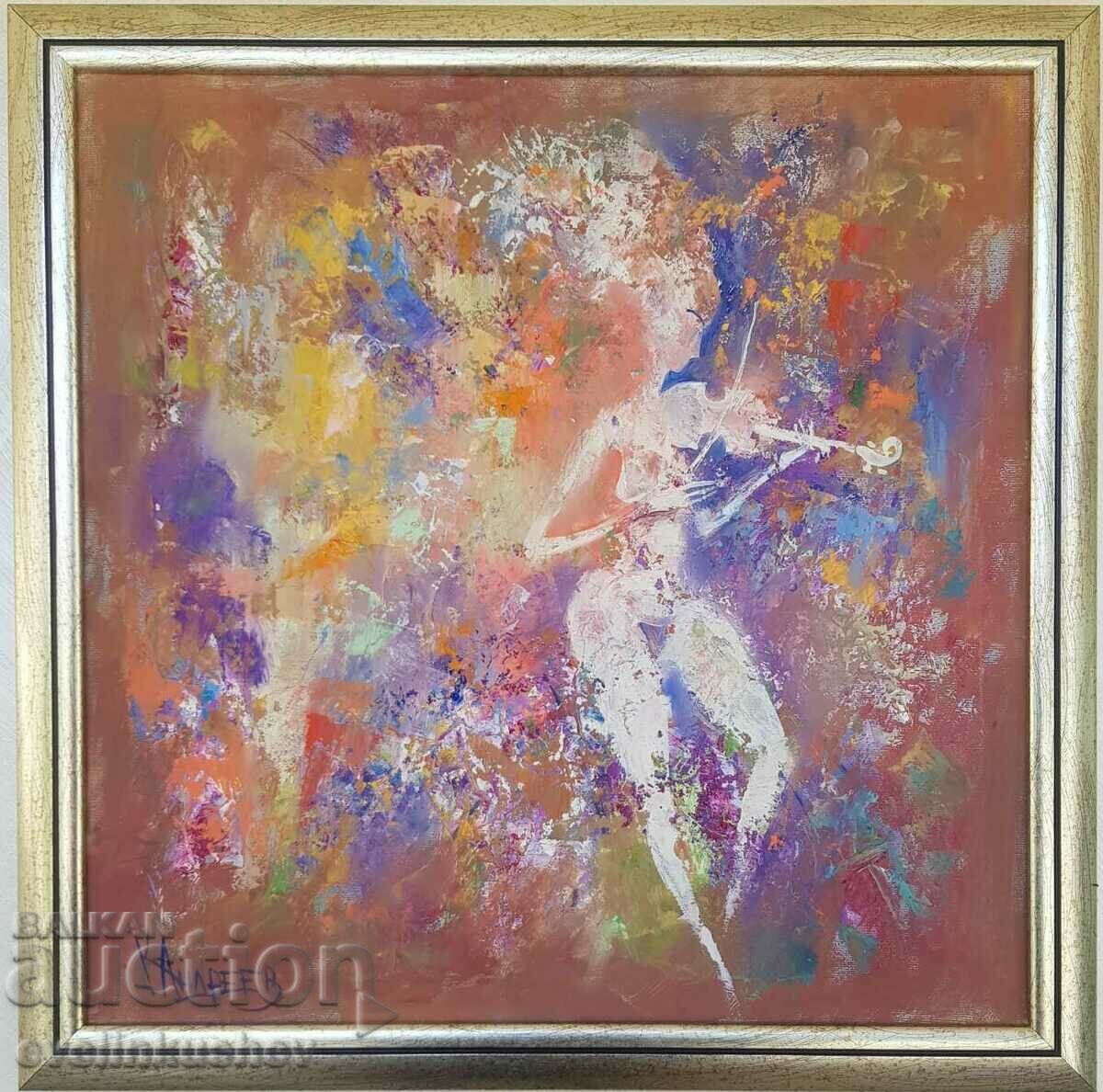 Oil painting "The language of music" Kiril Andreev