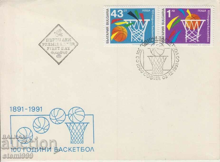 Първодневен Пощенски плик Баскетбол СПОРТ