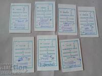 Pensioner cards motor transport from the 80s
