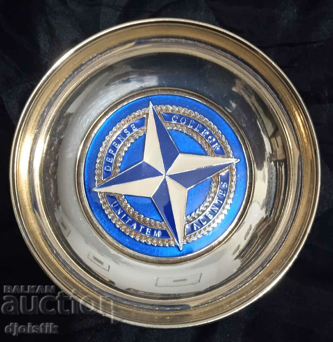 Placa NATO placata cu argint