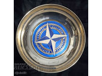 Placa NATO placata cu argint