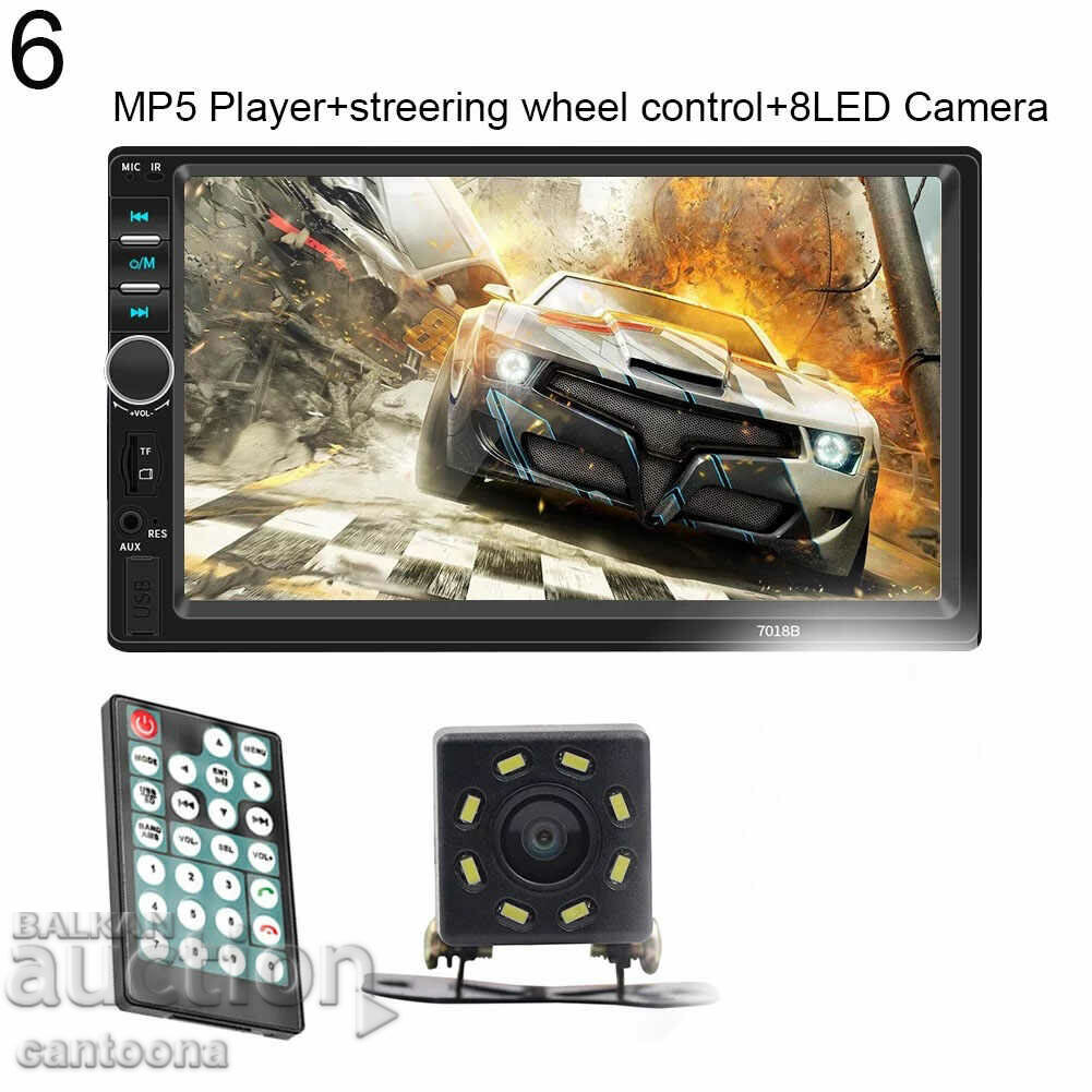 Auction  Multimedia 7018B, 7", Bluetooth, MP5, Mirrol Link + camera