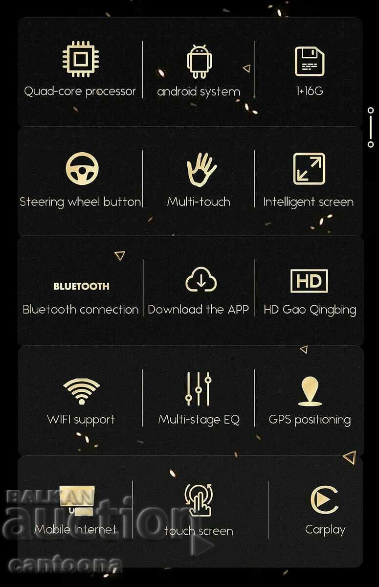 Multimedia auto 2DIN, Android 12, navigatie GPS + camera - 6