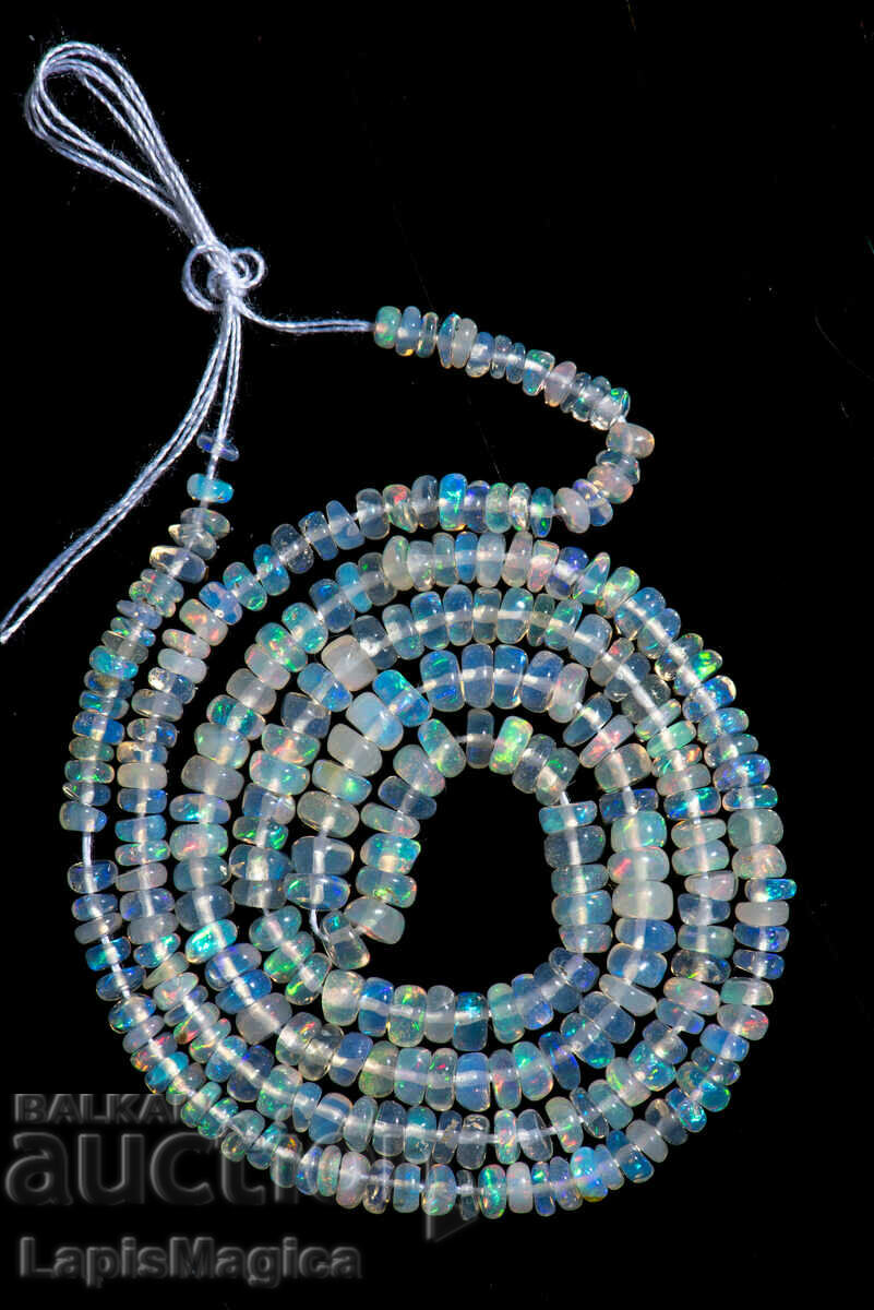 Ethiopian Opal String 26ct 40cm Pierced Beads #12