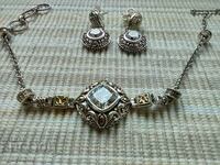 G Сребърна гривна, орнаменти, циркон 30.03.2024