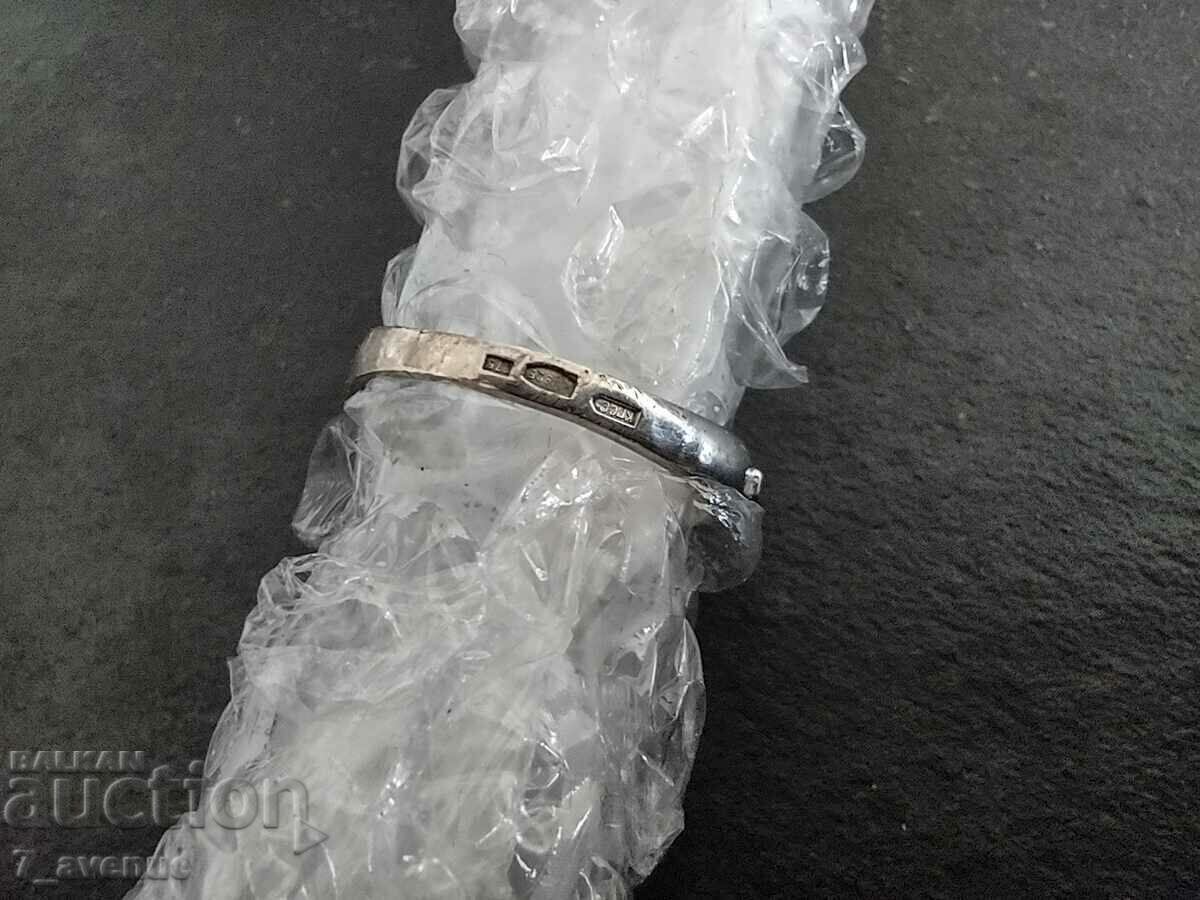 Elegant Silver Ring with Tourmaline, hallmarked 20.05.2024 - 5 Elegant Silver Ring with Tourmaline, hallmarked 20.05.2024 - 5