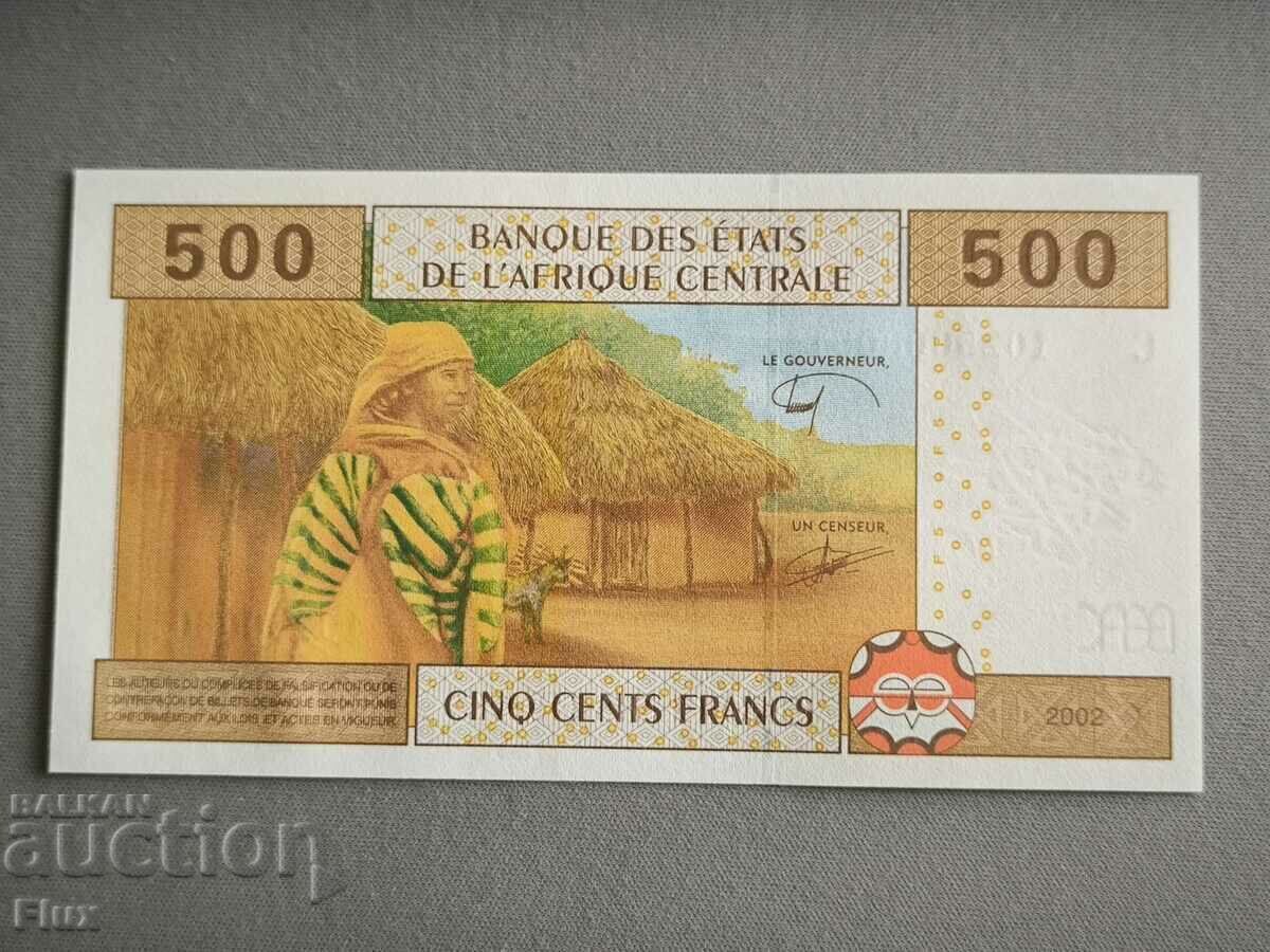 Banknote - Central African States - 500 Francs | 2002 with price 14.00 BGN | € 7.16 Banknote - Central African States - 500 Francs | 2002 with price 14.00 BGN | € 7.16