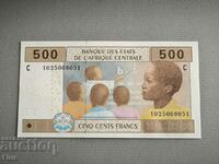 Bancnotă - Centru. Statele africane - 500 franci UNC | 2002