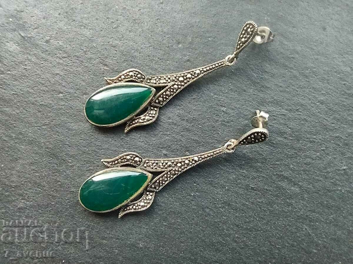 Auction Silver earrings, gorgeous, long, for prom, 03/30/24 Auction Silver earrings, gorgeous, long, for prom, 03/30/24