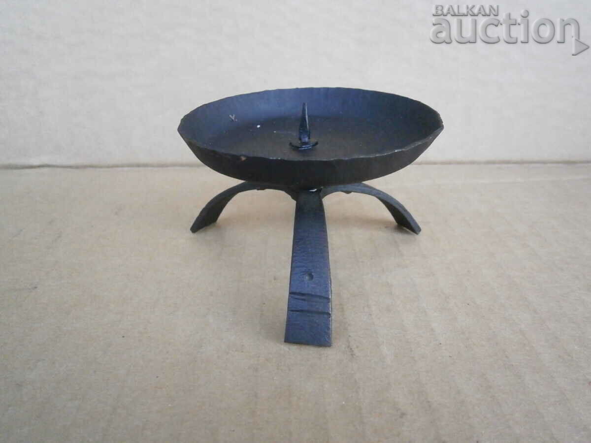 Old forged candlestick lamp candelabra type Old Bulgaria - 5 Old forged candlestick lamp candelabra type Old Bulgaria - 5