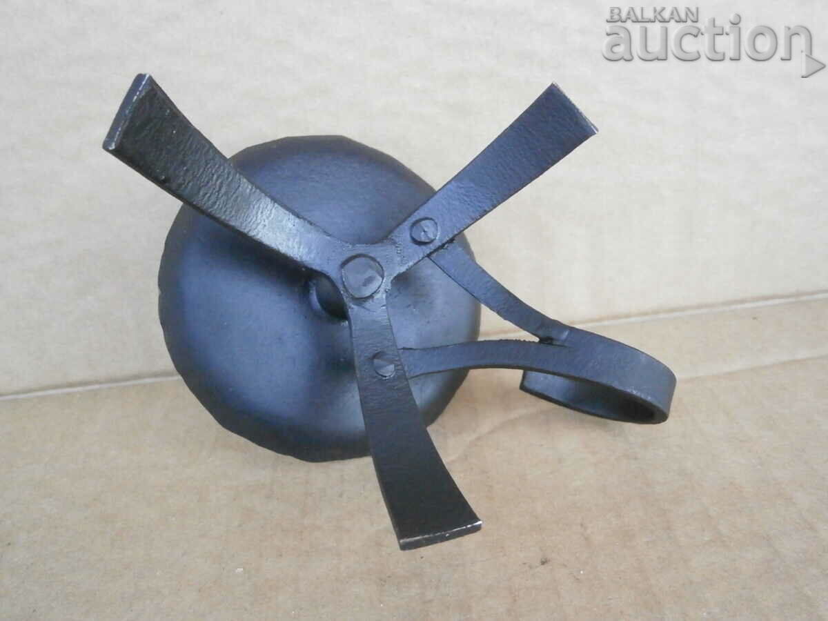 Old forged candlestick lamp candelabra type Old Bulgaria - 7 Old forged candlestick lamp candelabra type Old Bulgaria - 7