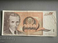 Τραπεζογραμμάτιο - Γιουγκοσλαβία - 1000 δηνάρια | 1990
