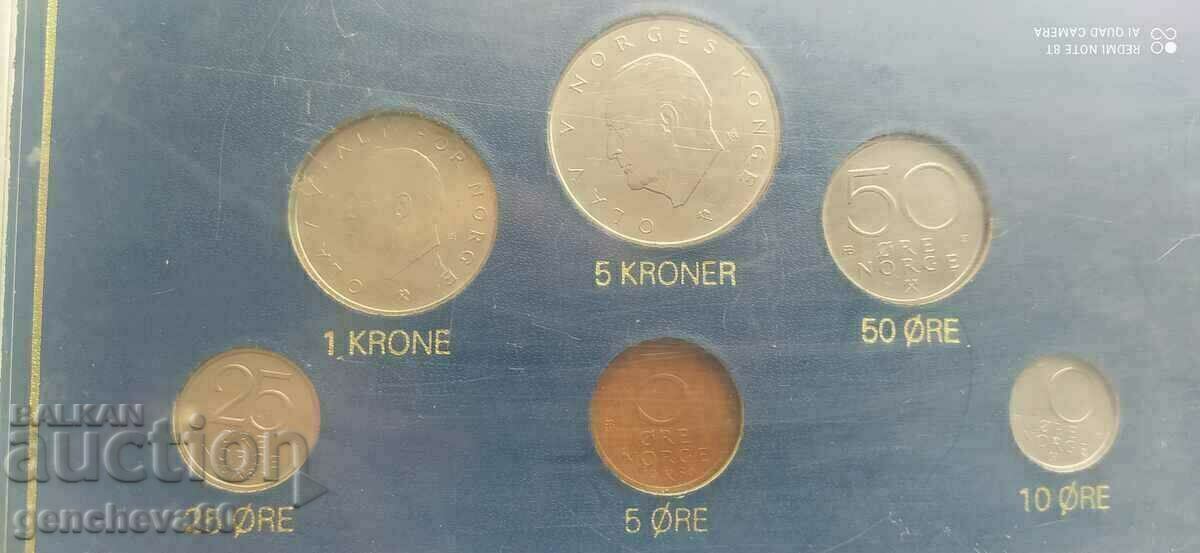 Setul de monede din Norvegia din 1980 cu preț € 15.34 | 30.00 BGN Setul de monede din Norvegia din 1980 cu preț € 15.34 | 30.00 BGN