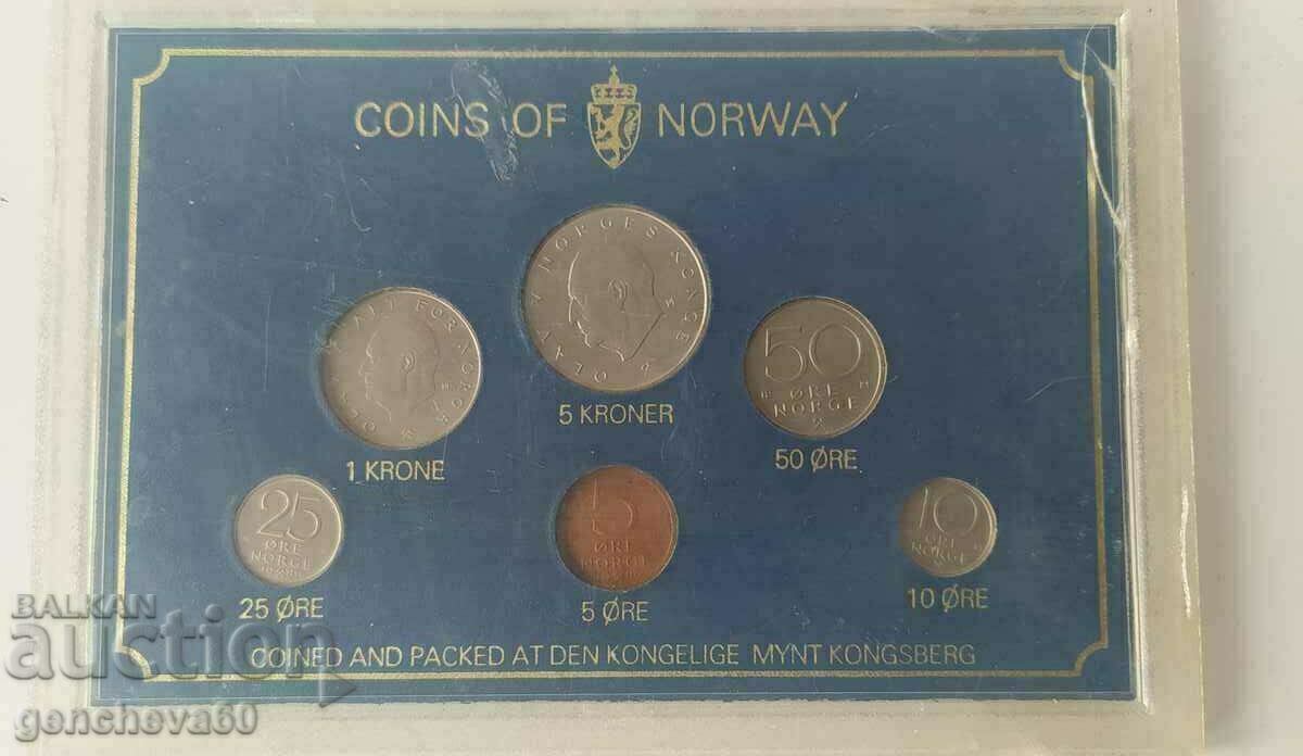 Livrarea Setul de monede din Norvegia din 1980 Livrarea Setul de monede din Norvegia din 1980