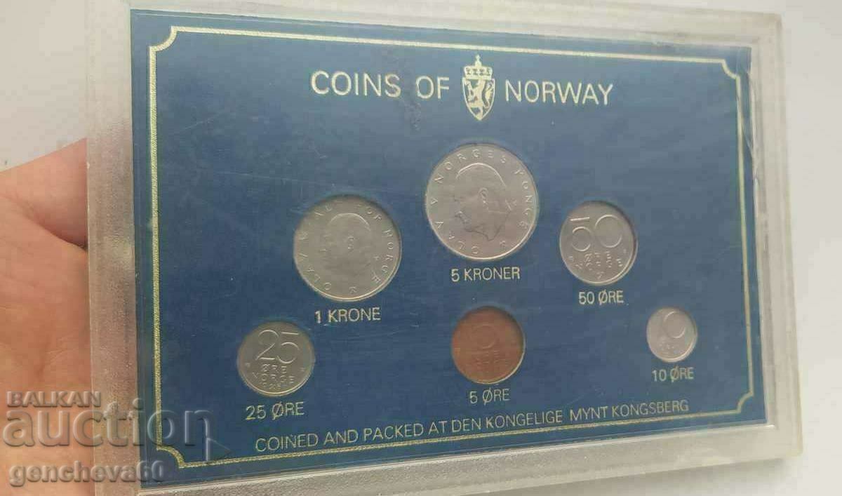 Setul de monede din Norvegia din 1980 - 7 Setul de monede din Norvegia din 1980 - 7