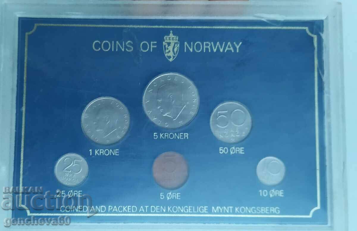 Setul de monede din Norvegia din 1980