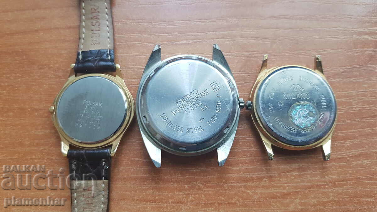 3 working quartz clocks. with price 30.00 BGN | € 15.34 3 working quartz clocks. with price 30.00 BGN | € 15.34