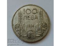 Ασήμι 100 λέβα Βουλγαρία 1934 - ασημένιο νόμισμα #118