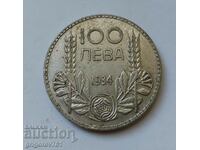 Ασήμι 100 λέβα Βουλγαρία 1934 - ασημένιο νόμισμα #120