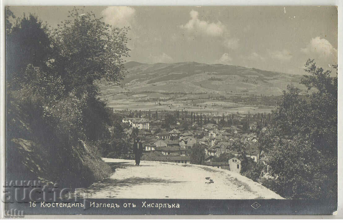 България, Кюстендил, Изглед от Хисарлъка, 1932 г.