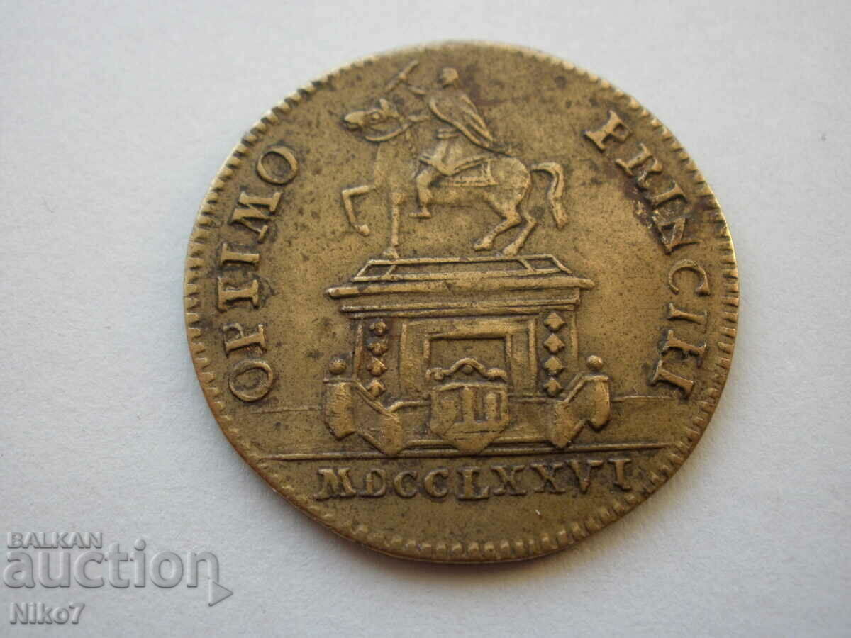 Delivery of France-Louis XVI-1776-coin, token, token.